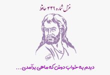 شماره ۴۳۹ حافظ دیدم به خواب دوش که ماهی